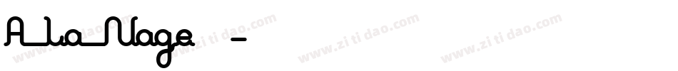 A La Nage手机版字体转换